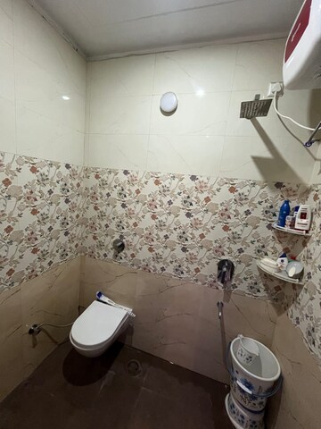 Bathroom in 3 BHK Builder Floor at Lake View Complex, Dhakoli – for Sale