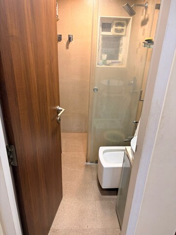 Bathroom in 2 BHK Apartment at Juhu Scheme, Juhu – for Rent