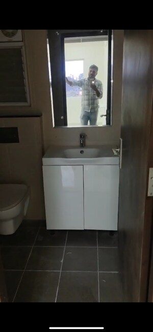 Bathroom in 2 BHK Apartment at Adarsh Greens, Kogilu – for Rent