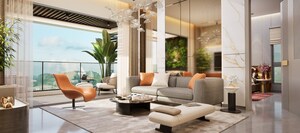 Living Room in 3 BHK Apartment at Nahar Chandi Valley, Chandivali – for Sale