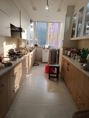 Kitchen in 3 BHK Builder Floor at Sushant Lok I – for Rent