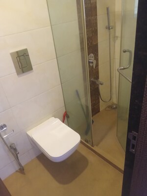 Bathroom in 3 BHK Apartment at Riddhi Garden, Malad East – for Rent