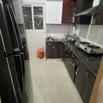 Kitchen in 1 BHK Builder Floor at Gyan Khand Iii – for Rent