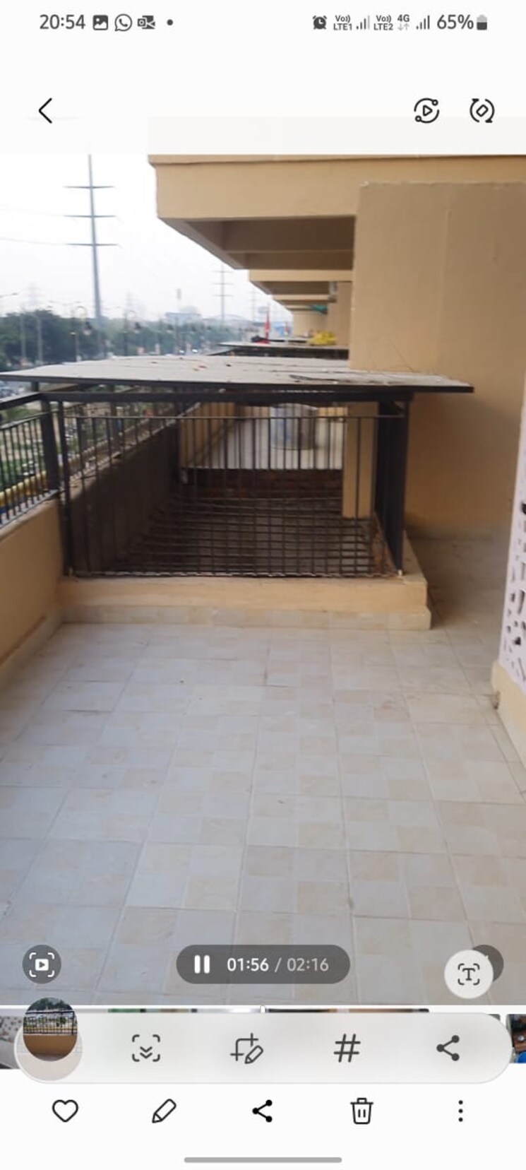 Balcony, gaurs-siddhartham 2 Bedroom 945 Sq.Ft. Apartment In Siddharth Vihar Ghaziabad 9487910