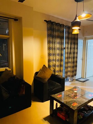 Living Room in 2 BHK Apartment at Galaxy North Avenue ll, Gaur City 2 – for Rent
