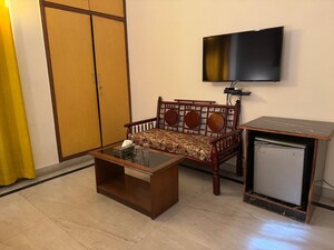 Living Room in 3 BHK Builder Floor at Nizamuddin East – for Rent