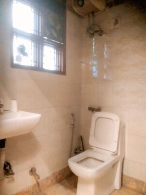 Bathroom in 3 BHK Builder Floor at East Patel Nagar – for Rent