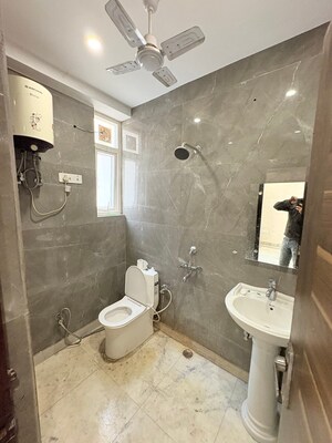 Bathroom in 2 BHK Builder Floor at Chattarpur – for Rent