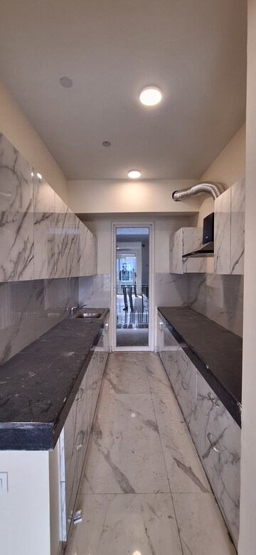 Kitchen in 3.5 BHK Builder Floor at Smart World Gems, Sector 89 – for Rent