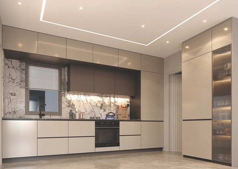 Kitchen, pal 3 Bedroom 1850 Sq.Ft. Apartment In Pal Surat 9488497