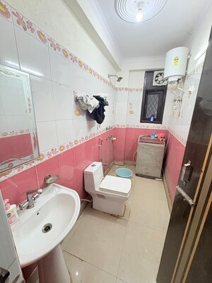 Bathroom in 1 BHK Builder Floor at Chattarpur – for Rent