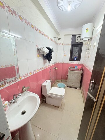 Bathroom in 1 BHK Builder Floor at Chattarpur – for Rent