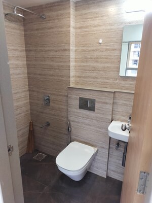 Bathroom in 1 BHK Apartment at Lodha Unica, Jogeshwari West – for Rent