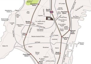 3 BHK Apartment – Map Location View at Marathon Monte South, Byculla West - for Sale