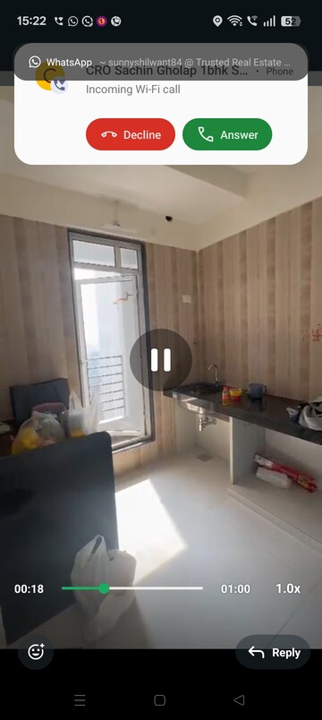 Kitchen in 1.5 BHK Apartment at Sheth Zuri, Laxmi Nagar – for Rent