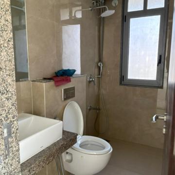 Bathroom in 2 BHK Apartment at Green View Goregaon, Gokuldham Colony – for Sale