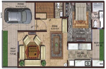 3 BHK Villa – Exterior View View at Amrapali Leisure Valley, Tech Zone 4 Greater Noida - for Sale