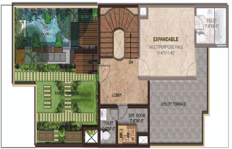 Exterior View, amrapali-leisure-valley 4 Bedroom 2525 Sq.Ft. Villa In Tech Zone 4 Greater Noida Greater Noida 9489368