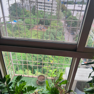 Balcony in 1.5 BHK Apartment at Amal Aspen Park, Sonawala Industry Estate – for Sale