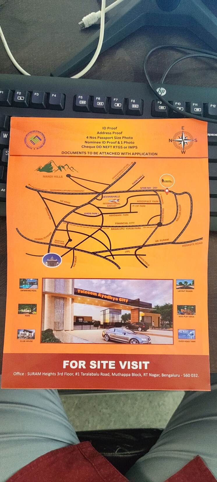 Map Location, devanahalli  1200 Sq.Ft. Plot In Devanahalli Bangalore 9489529