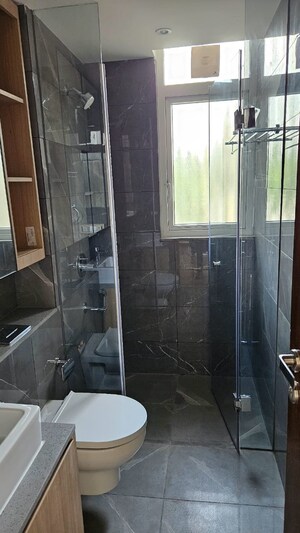 Bathroom in 4 BHK Builder Floor at DLF Building 10, Dlf Phase ii – for Rent