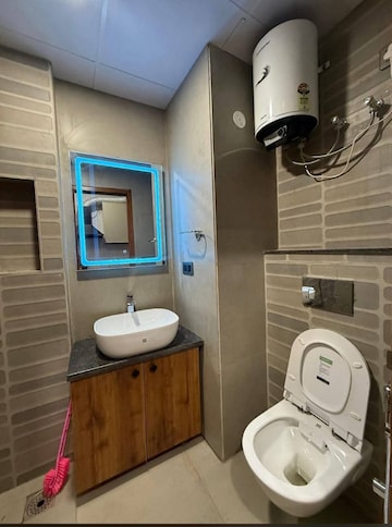 Bathroom in 1 BHK Builder Floor at Saket – for Rent