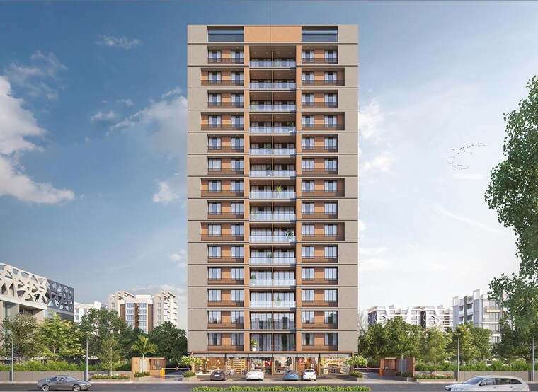 Exterior View, satyagrah-the-atlantis-wave 2 Bedroom 664 Sq.Ft. Apartment In Zundal Ahmedabad 9490407