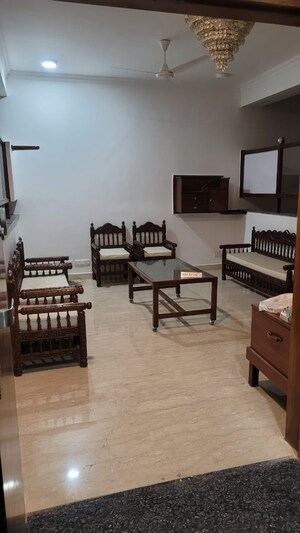 Living Room in 1 BHK Builder Floor at Safdarjung Development Area – for Rent