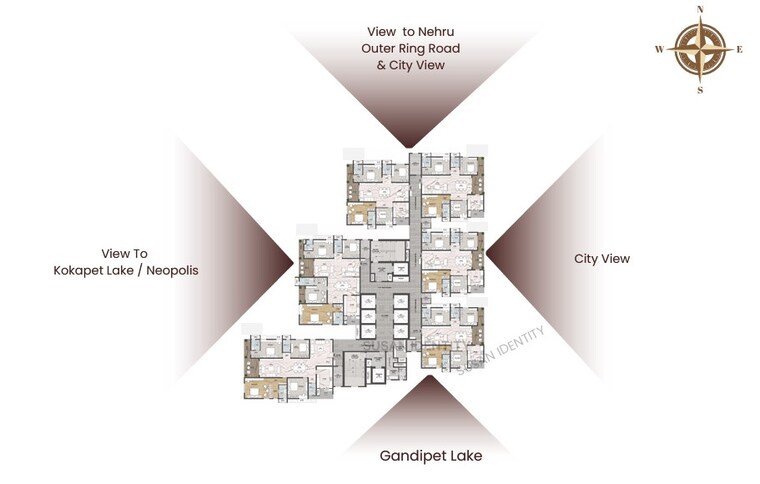 Master Plan, navanaami-one 3 Bedroom 2437 Sq.Ft. Apartment In Kokapet Hyderabad 9490729