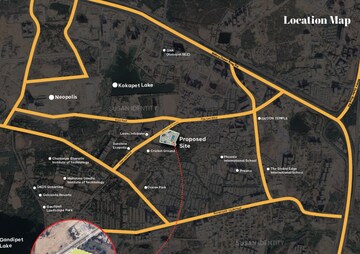 3 BHK Apartment – Map Location View at Navanaami One, Kokapet - for Sale