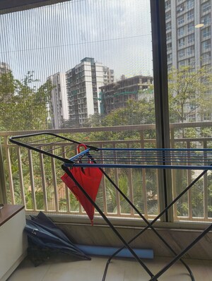 Balcony in 2.5 BHK Apartment at Godrej Central, Chembur – for Rent