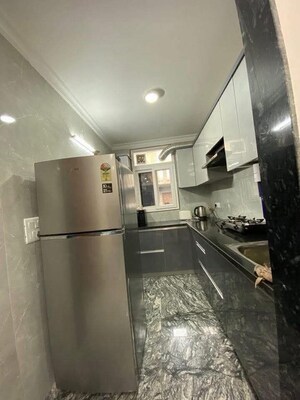 Kitchen in 2 BHK Builder Floor at Chattarpur – for Rent