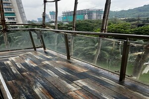 Balcony in 2 BHK Apartment at Raj Legacy I, Vikhroli West – for Rent