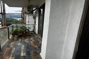 Balcony in 2 BHK Apartment at Raj Legacy I, Vikhroli West – for Rent