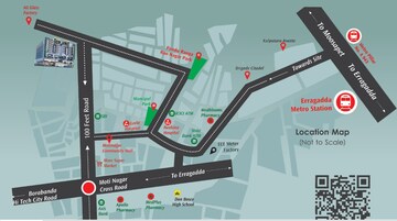 2 BHK Apartment – Map Location View at Endeco TS Heights, Moti Nagar - for Sale