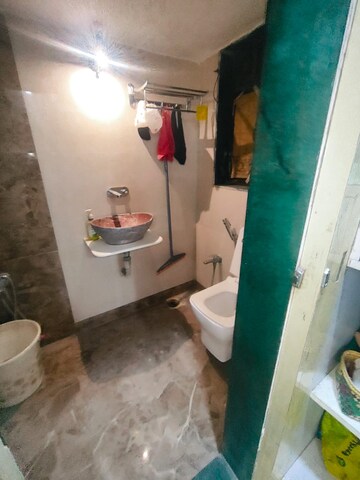 Bathroom in 2 BHK Apartment at Sai Baba Vihar Complex, Ghodbunder Road – for Sale