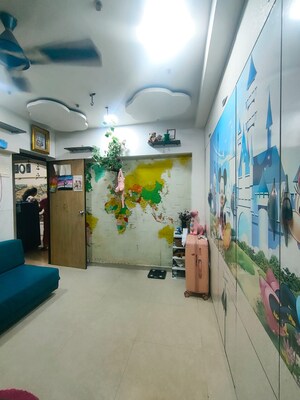 Living Room in 2 BHK Apartment at Sai Baba Vihar Complex, Ghodbunder Road – for Sale