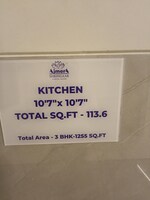 3 BHK + Pooja Room 1255 Sq.Ft. Apartment in Ajmera Shringaar