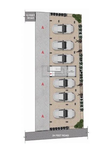 Floor Plan in 2 BHK Apartment at Gerugambakkam – for Sale