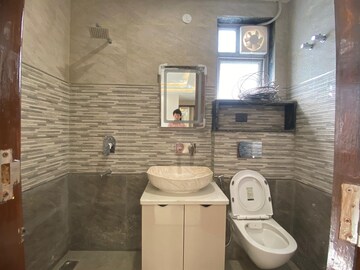 Bathroom in 3 BHK Builder Floor at Malviya Nagar – for Rent