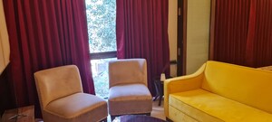 Living Room in 1.5 BHK Apartment at Omkar Vayu, Mahim – for Rent