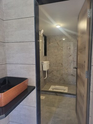Bathroom in 3 BHK Apartment at Ashwin Sheth Cnergy, Laxmi Nagar – for Rent