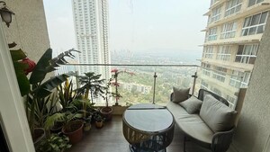 Balcony in 2 BHK Apartment at LnT Realty Crescent Bay, Parel – for Rent