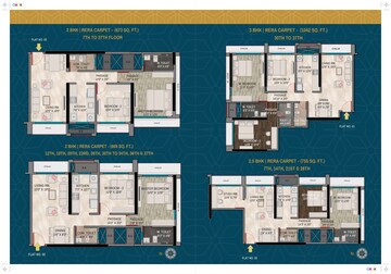 Floor Plan in 1 BHK Apartment at Orion Heights, Kandivali West – for Sale
