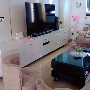 Living Room in 3 BHK Apartment at Eldeco Eternia, A P Sabha – for Sale