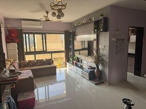 Living Room in 2 BHK Apartment at Rhythm Serenity Heights, Andheri East – for Rent