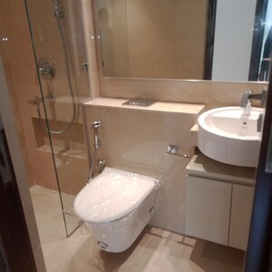 Bathroom in 3 BHK Apartment at Hiranandani Highland, Powai – for Rent
