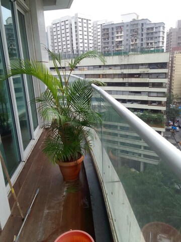 Balcony in 3 BHK Apartment at Enpar Lotus 101 Worli Residences, Lower Parel – for Rent