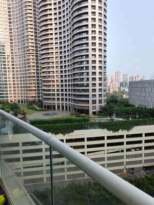 Balcony in 3 BHK Apartment at Enpar Lotus Residency, Lower Parel – for Rent