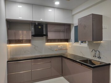 Kitchen in 3 BHK Apartment at Rajapushpa Provincia, Narsingi – for Rent